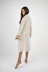 Handmade Linen Jacket Bachata Beige - Marilu
