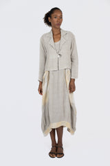 Handmade Linen Jacket Barbara Beige - Marilu