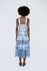 Handmade Linen Dress Benedetta Blue - Marilu