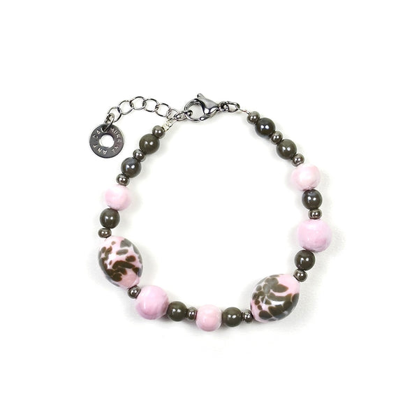 Murano Glass Bracelet Ginger Pink - Antica Murrina Venezia