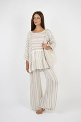 Handmade Linen Tunic Chacha Beige - Marilu