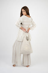 Handmade Linen Tunic Chacha Beige - Marilu