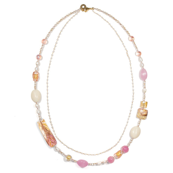 Murano Glass Necklace Hope Pink - Antica Murrina Venezia