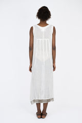 Handmade Linen Dress Cristina White - Marilu