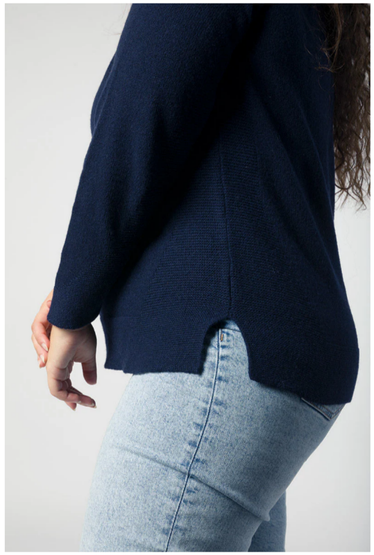 Cashmere Round Neck Navy Era - Rifo