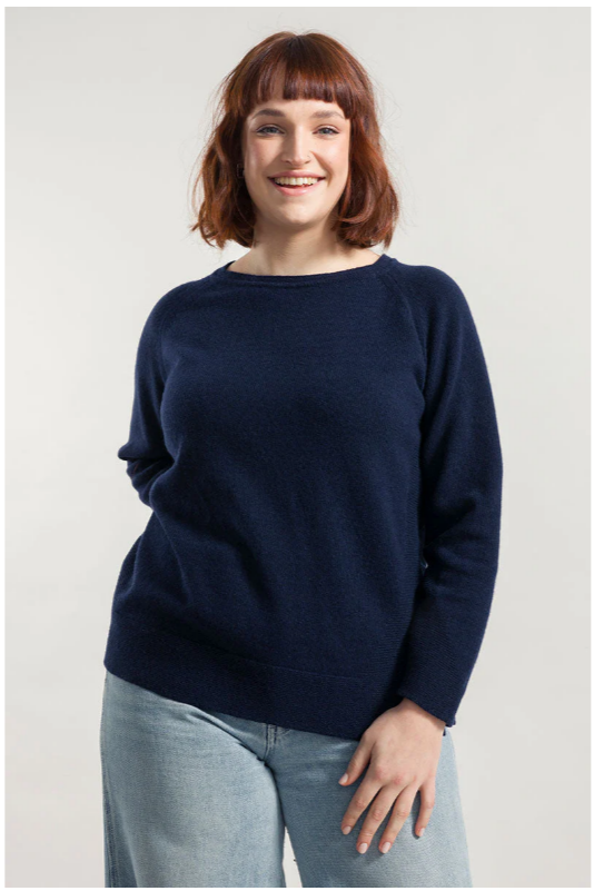Cashmere Round Neck Navy Era - Rifo
