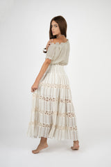 Handmade Linen Top Fandango Beige - Marilu