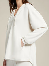 Sweatshirt in soft viscose blend jersey - Elena Miro'