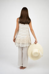 Handmade Linen Top Hip Hop - Marilu