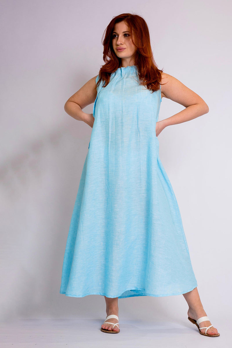 Pure Linen Dress Arianna - PosiTiamo