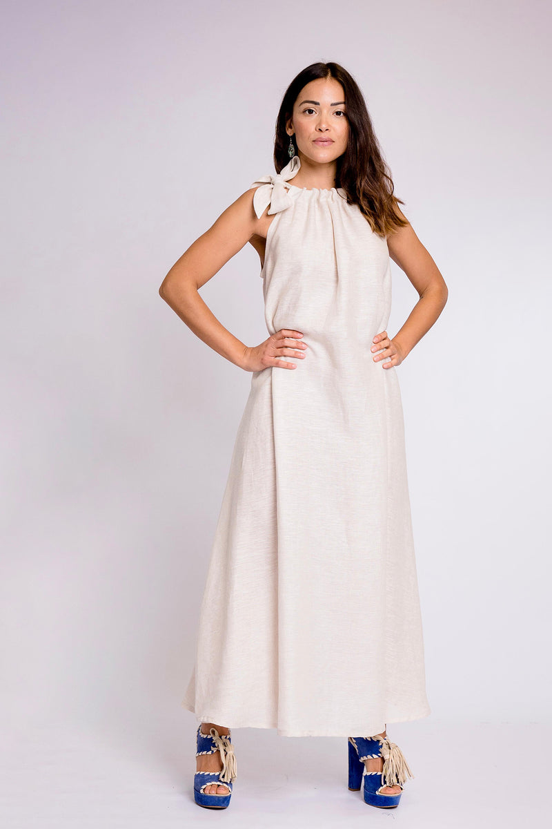 Pure Linen Dress Arianna - PosiTiamo