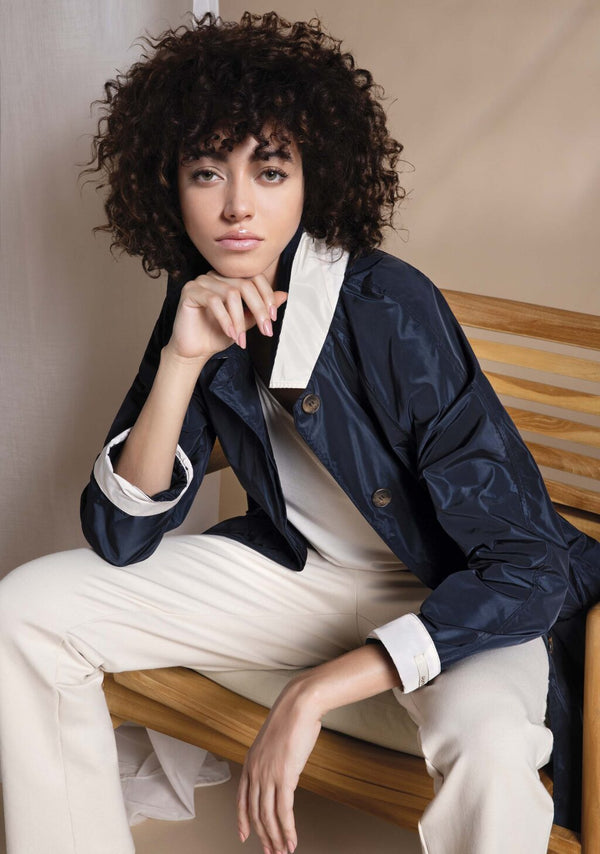 Made in Italy Rain Jacket Navy - Caterina D.