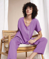 Made in Italy V-neck Viscose Blouse - Caterina D.