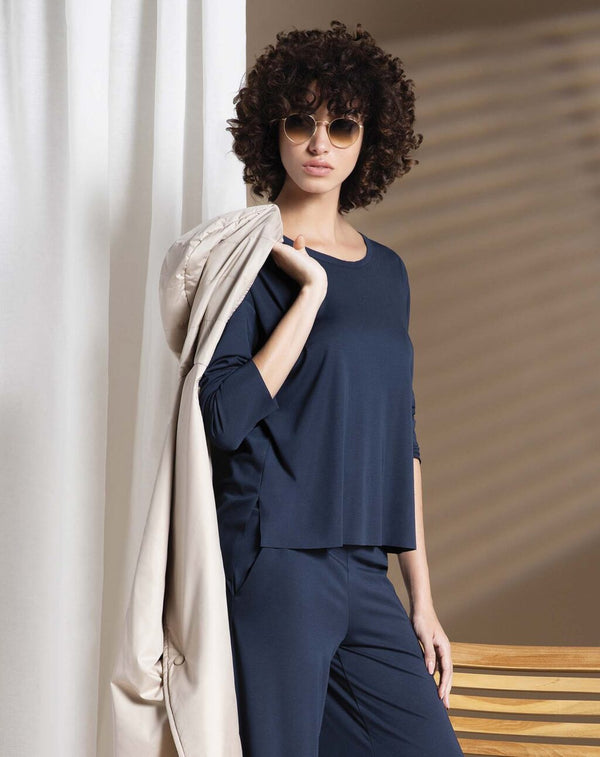 Made in Italy Daiquiri Long Sleeves T-shirt Over - Caterina D.