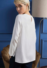 Made in Italy Blouse Viscose White - Caterina D.