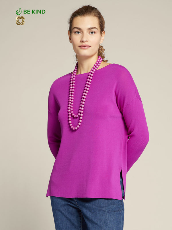 ECOVERO™ viscose necklace sweater - Elena Miro