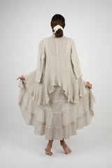 Handmade Linen Jacket Mazurca Beige - Marilu