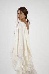 Handmade Linen Jacket Mazurca White - Marilu
