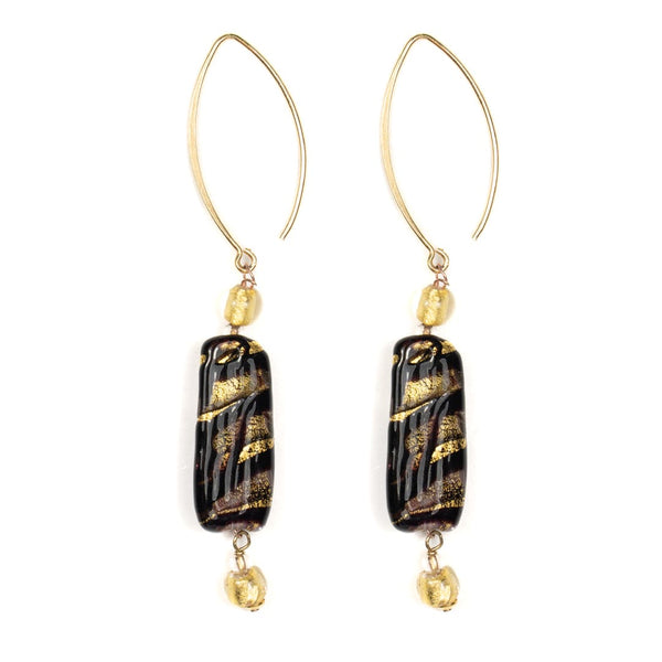 Murano Glass Earrings Happiness Brown - Antica Murrina Venezia