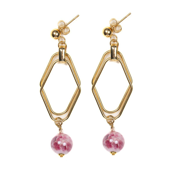 Murano Glass Earrings Hope Pink - Antica Murrina Venezia