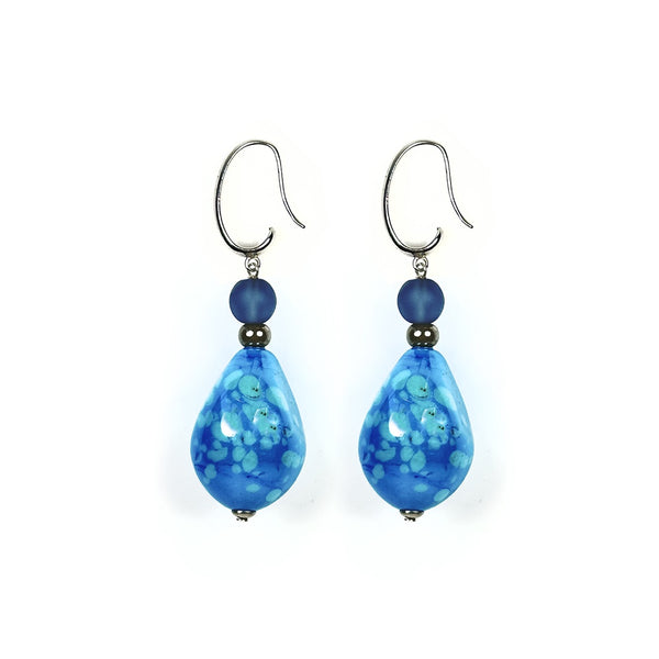 Murano Glass Earrings B Ginger Turchese - Antica Murrina Venezia