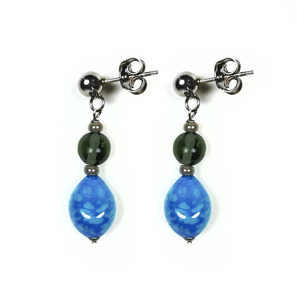 Murano Glass Earrings S Ginger Turchese - Antica Murrina Venezia