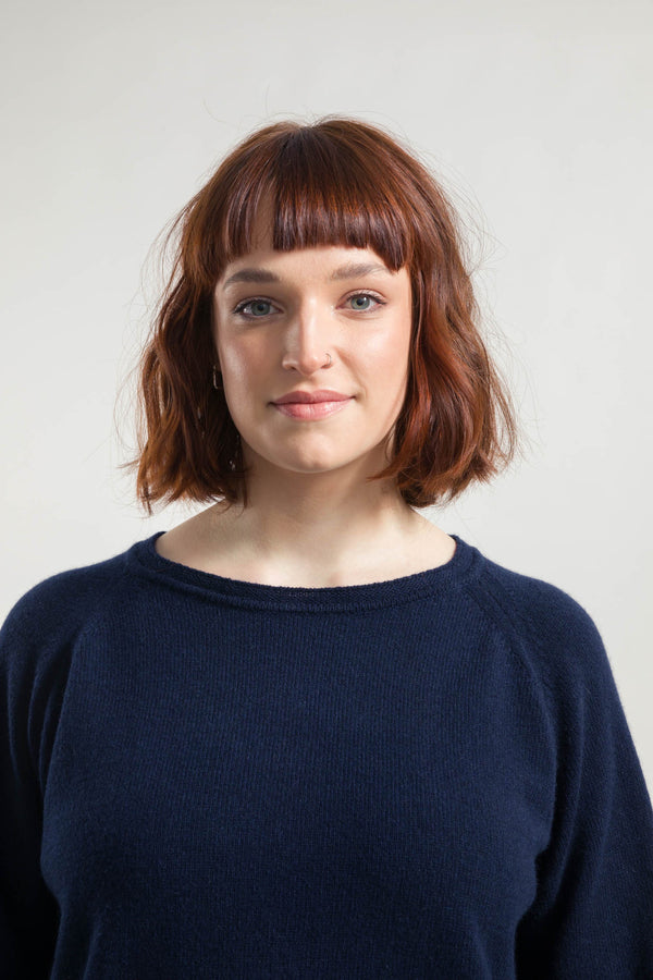 Cashmere Round Neck Navy Era - Rifo