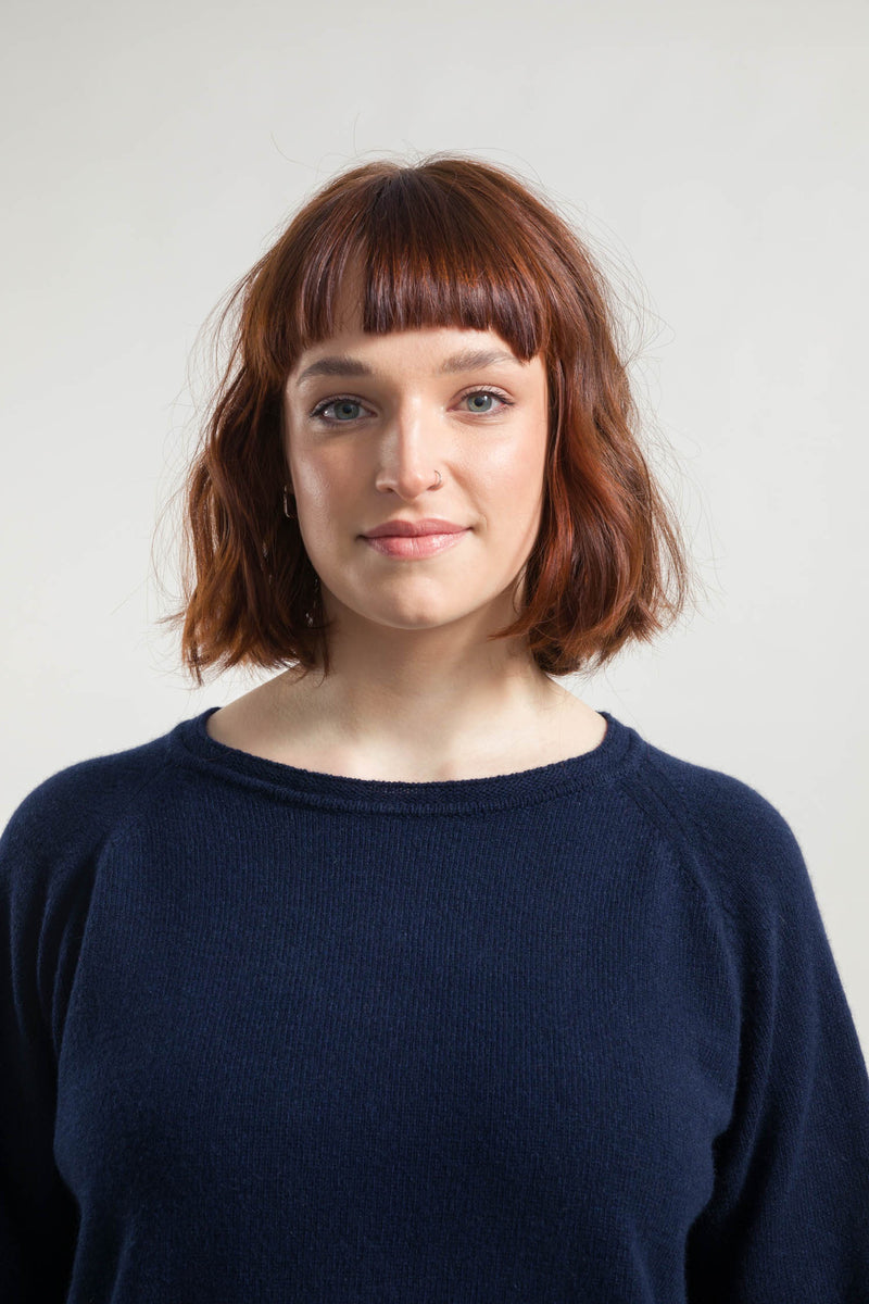 Cashmere Round Neck Navy Era - Rifo