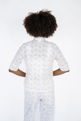 Handmade Cotton Shirt Rita Biege - Marilu