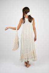 Handmade Linen Dress Tip Tap Beige - Marilu