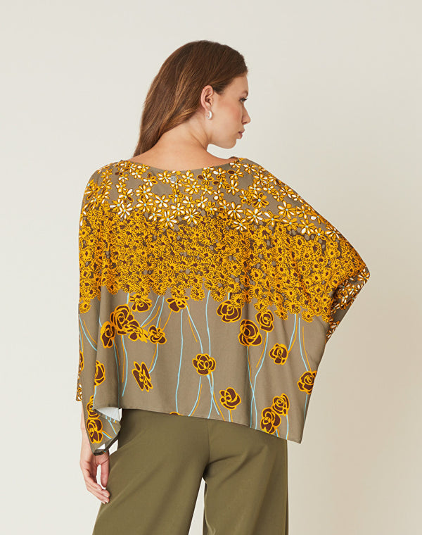 Floral Boxy-Cut Blouse - Manila Grace