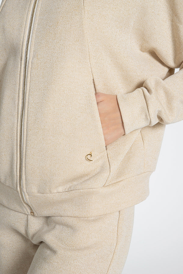 Made in Italy Lurex Crew Neck Jacket - Caterina D.