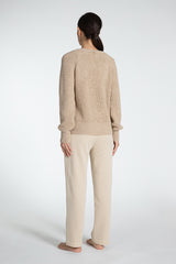 Made in Italy Soft Lurex Crew Neck Sweater - Caterina D.