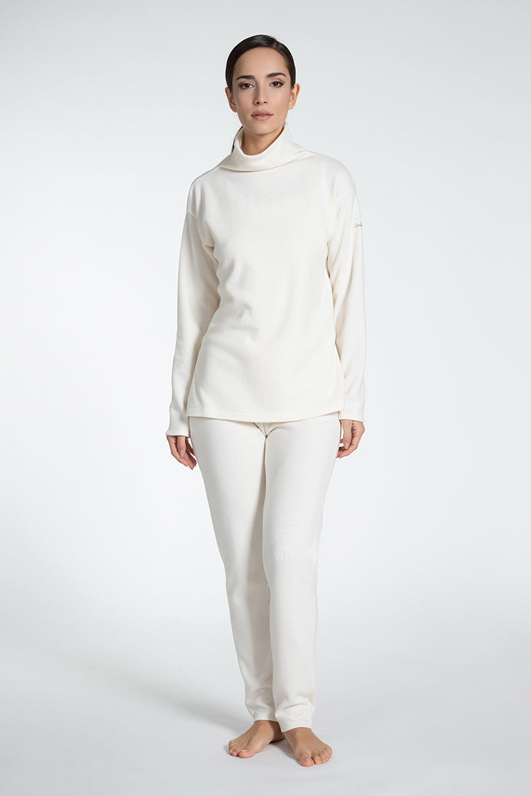 Made in Italy Cotton Sweater Cratere - Caterina D