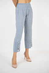 Pure Linen Trousers Zeus - Marilu