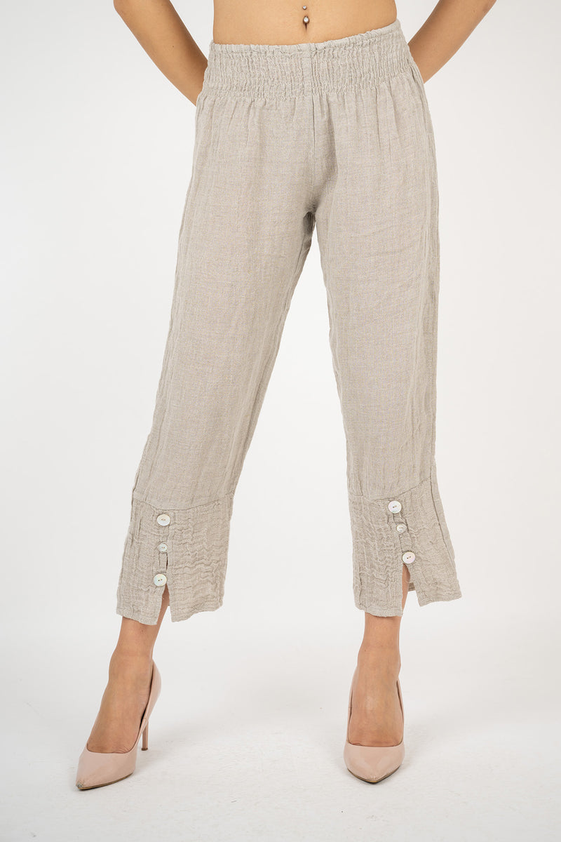 Pure Linen Trousers Zeus - Marilu