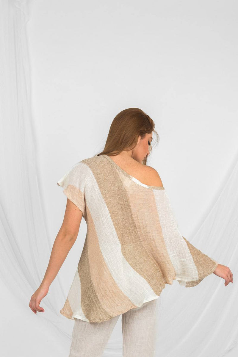 Handmade Linen Blouse Cefalo - Marilu