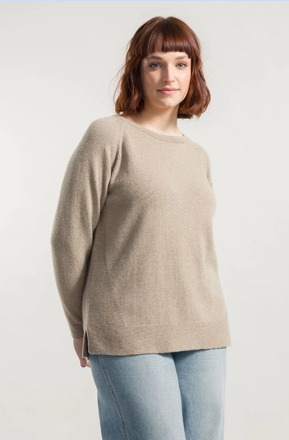 Cashmere Round Neck Beige Era - Rifo'