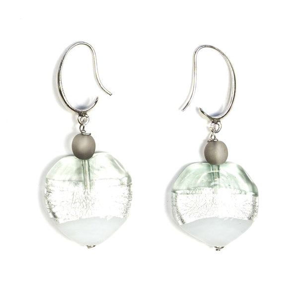Murano Glass Earrings Earth Black - Antica Murrina Venezia
