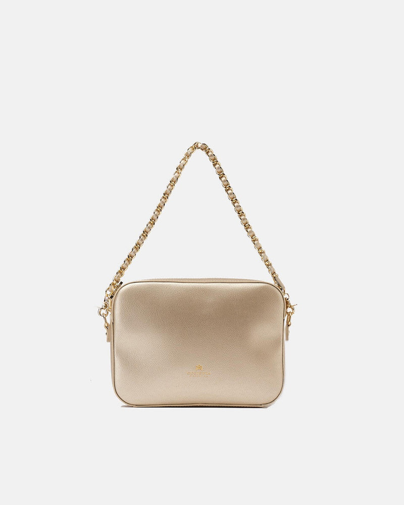 Genuine Leather Clutch Bag Bella Gold - Cuoieria Fiorentina