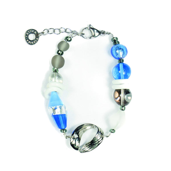 Murano Glass Bracelet Earth Blue - Antica Murrina Venezia