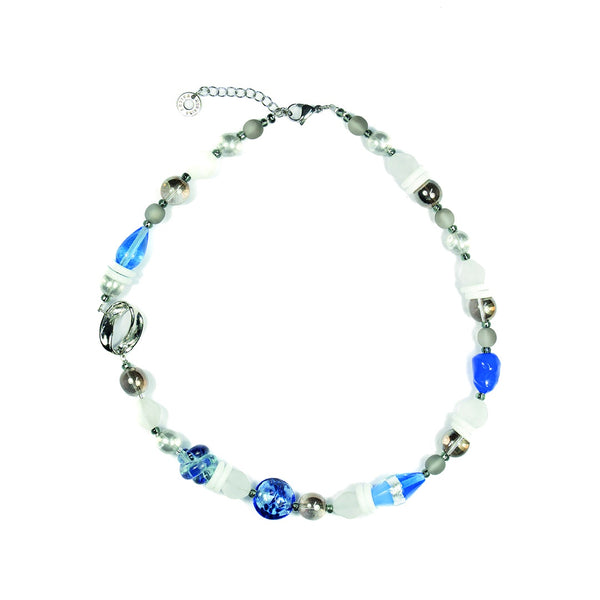 Murano Glass G Necklace Earth Blue - Antica Murrina Venezia