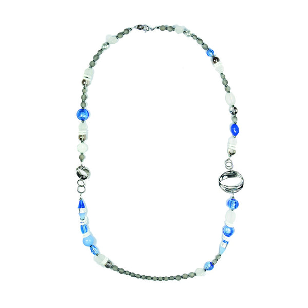 Murano Glass Necklace Earth Blue - Antica Murrina Venezia