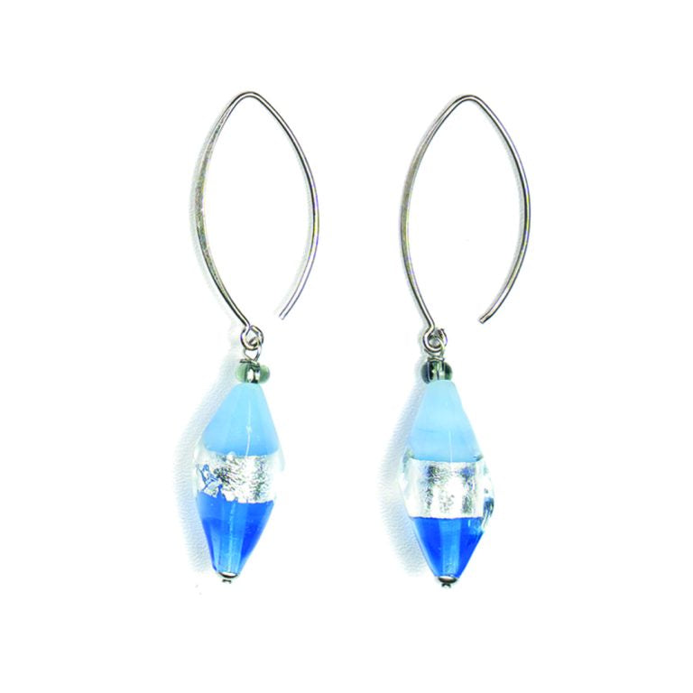 Murano Glass Earrings Earth Blue - Antica Murrina Venezia