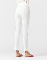 Chino Trousers Off White w/Stitching - Manila Grace