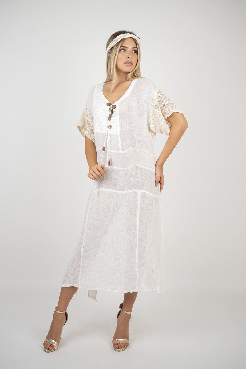 Pure Linen Dress Vietri - Marilu